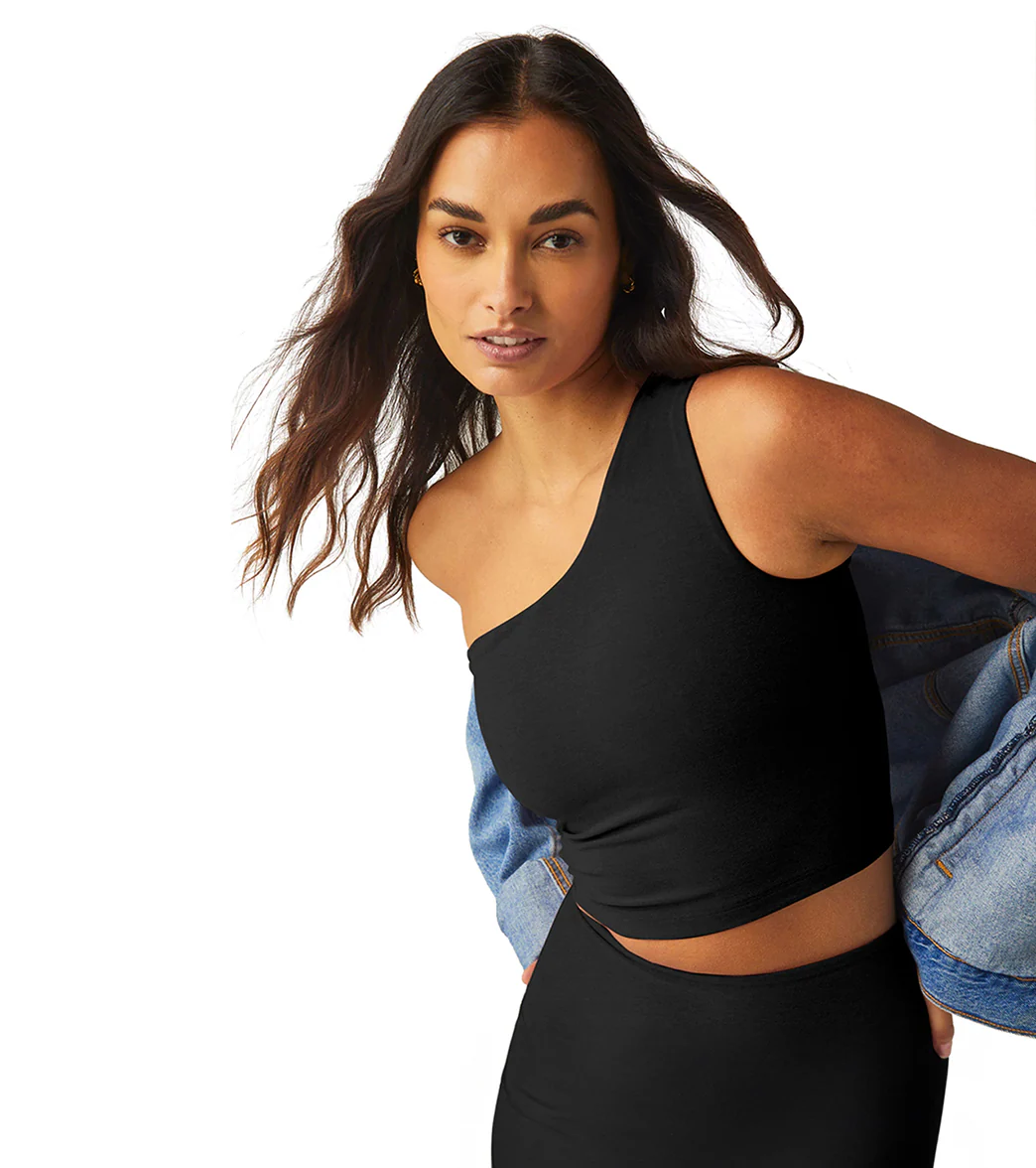 Beyond Yoga Spacedye The Bold Shoulder Cropped Tank