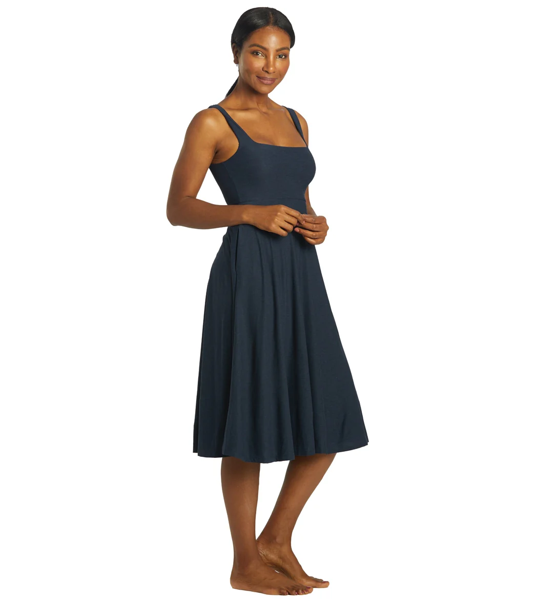 Beyond Yoga Featherweight At The Ready Square Neck Dress