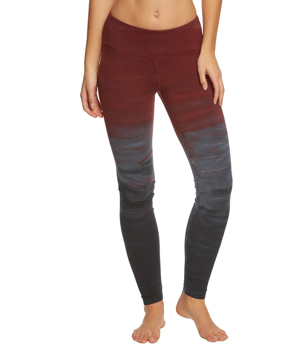 Hard Tail Flat Waist Cotton Ankle Yoga Leggings
