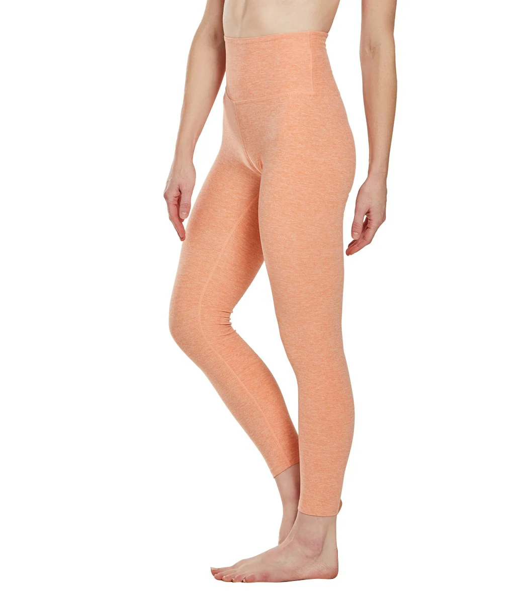 Beyond Yoga Spacedye High Waisted Caught In The Midi 7/8 Yoga Leggings Coral Dust Melon