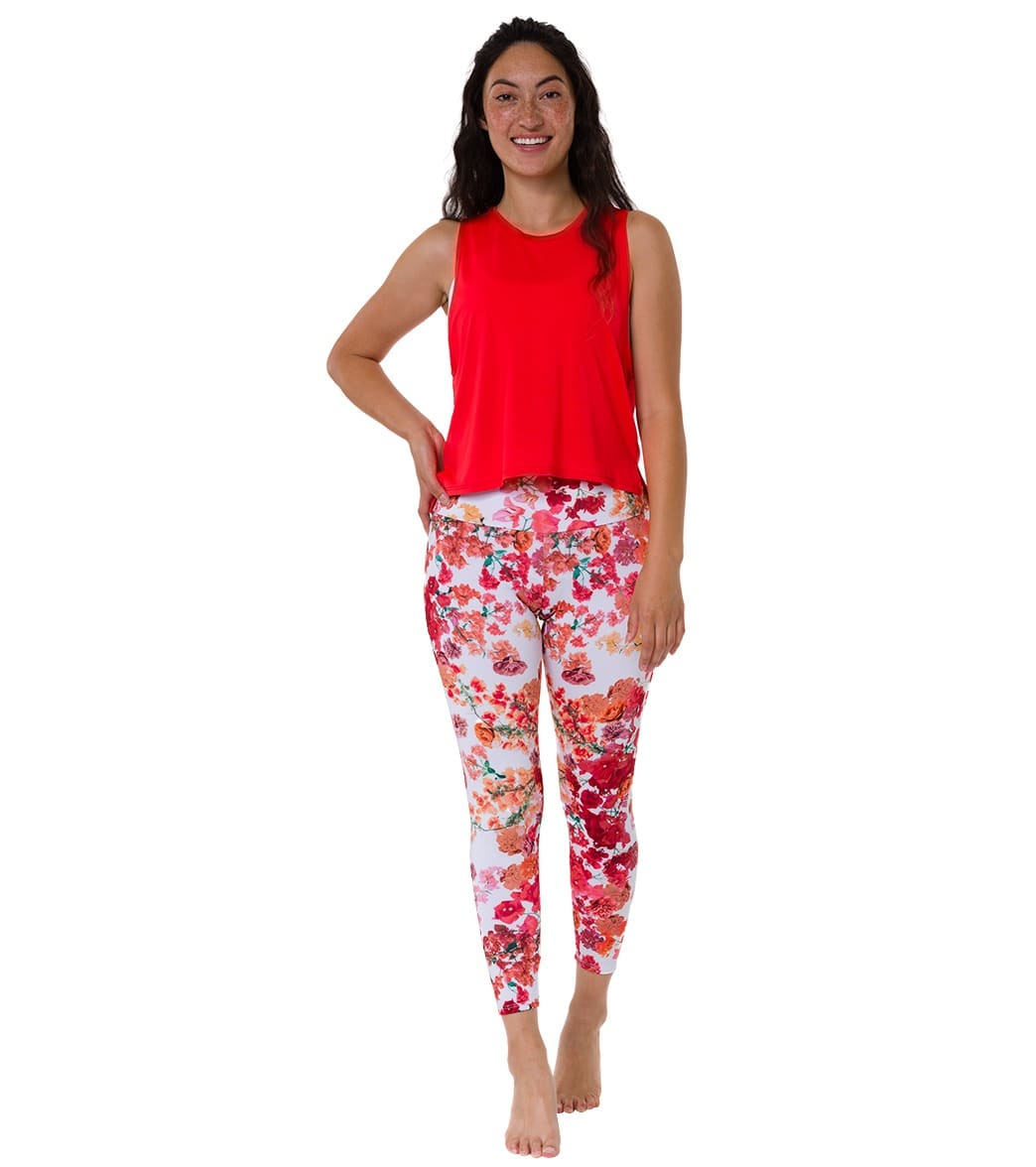Onzie High Waisted Basic 7/8 Yoga Leggings Primavera