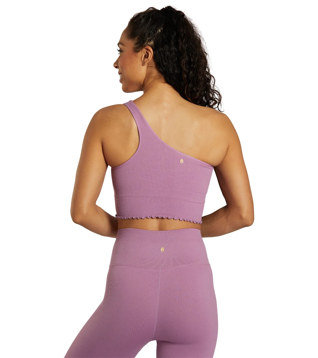 Spiritual Gangster Luna One Shoulder Seamless Tank