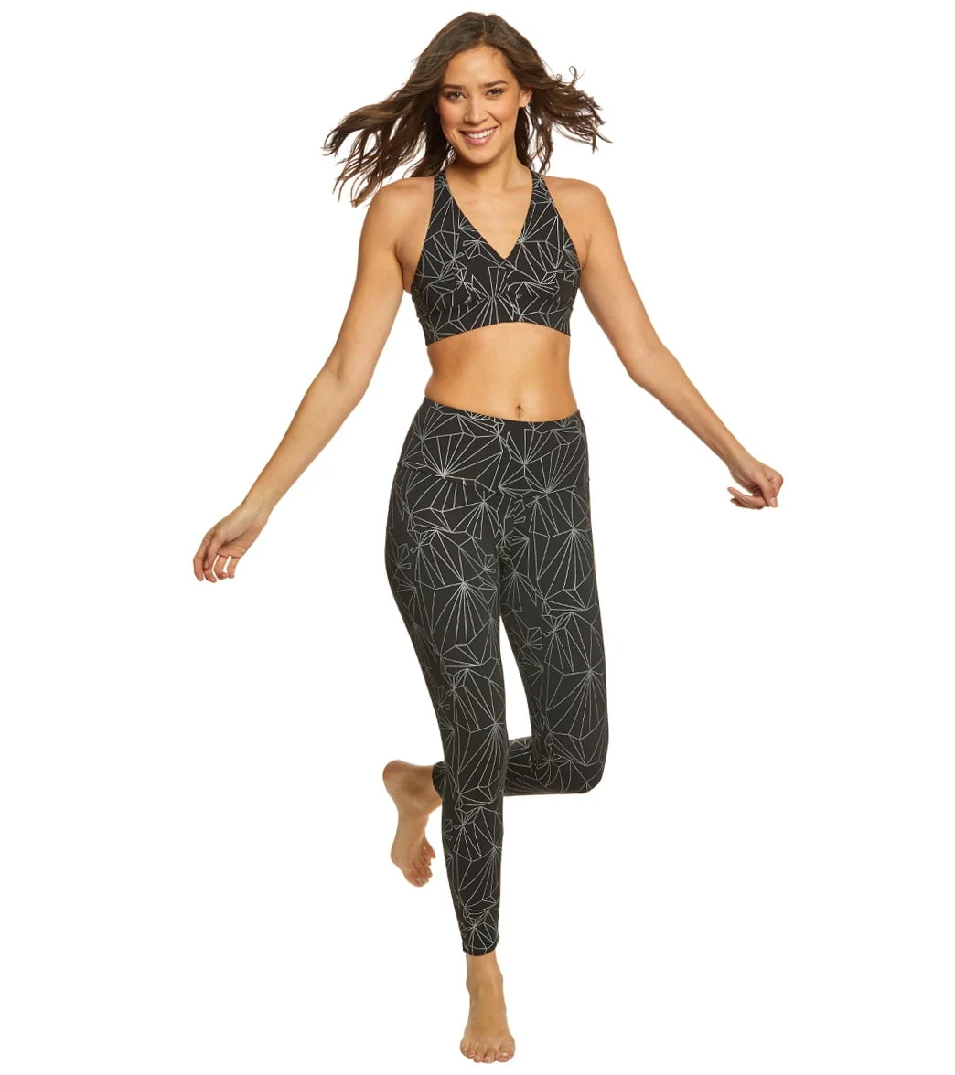 Onzie High Waisted Basic 7/8 Yoga Leggings Reflective