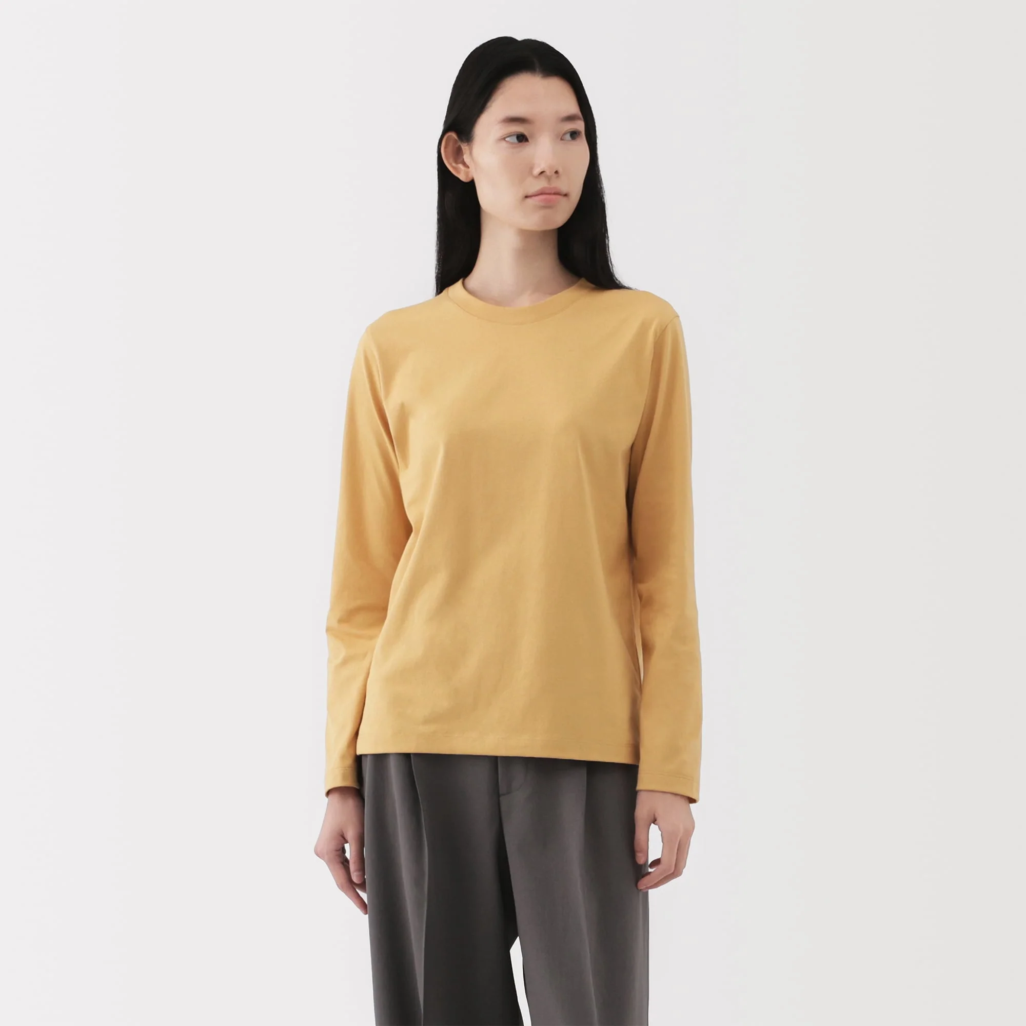 Women's Jersey Crew Neck Long Sleeve T-Shirt