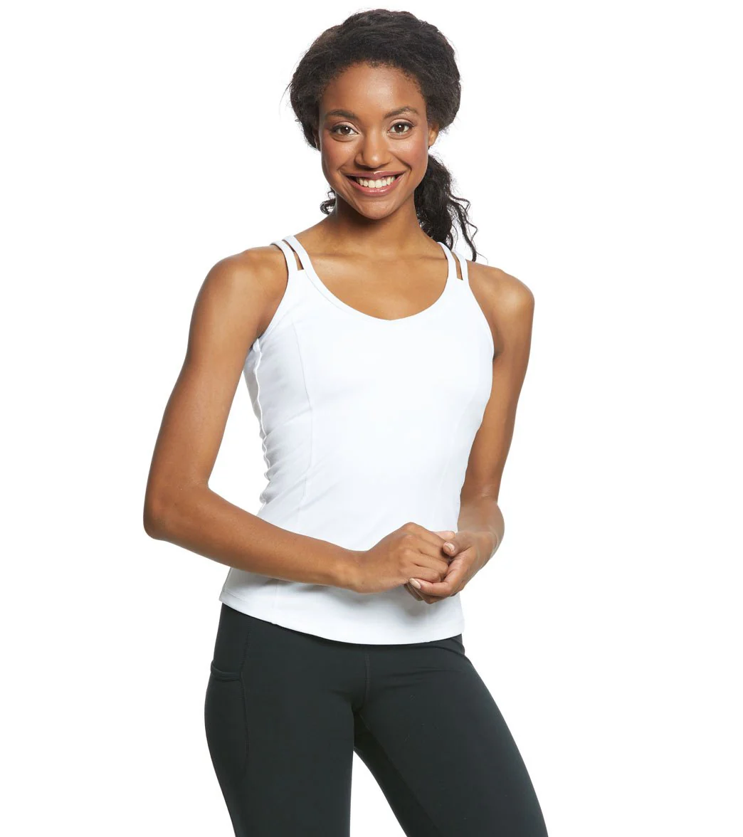 Everyday Yoga Radiant Solid Strappy Back Support Tank