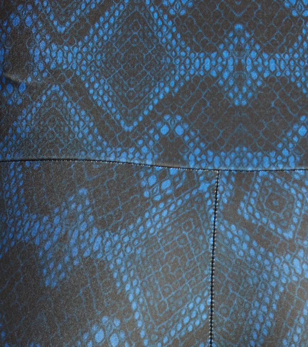 Onzie High Waisted Yoga Leggings Navy Python