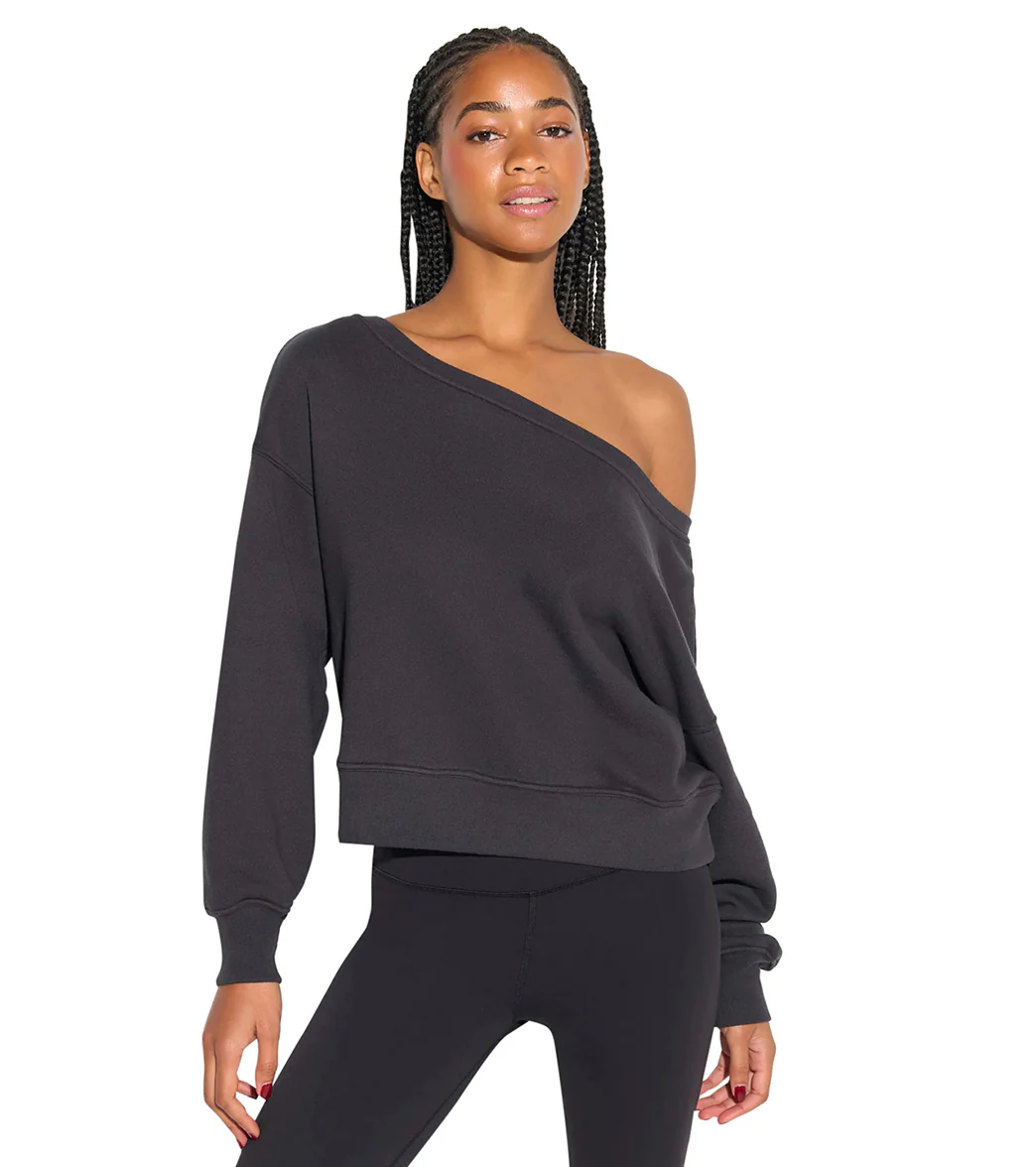 Spiritual Gangster La Vida Off Shoulder Long Sleeve