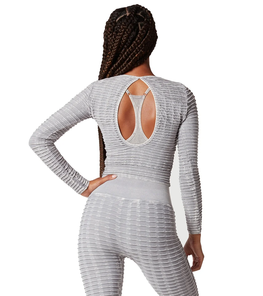 NUX Pucker Up Long Sleeve Mineral Wash