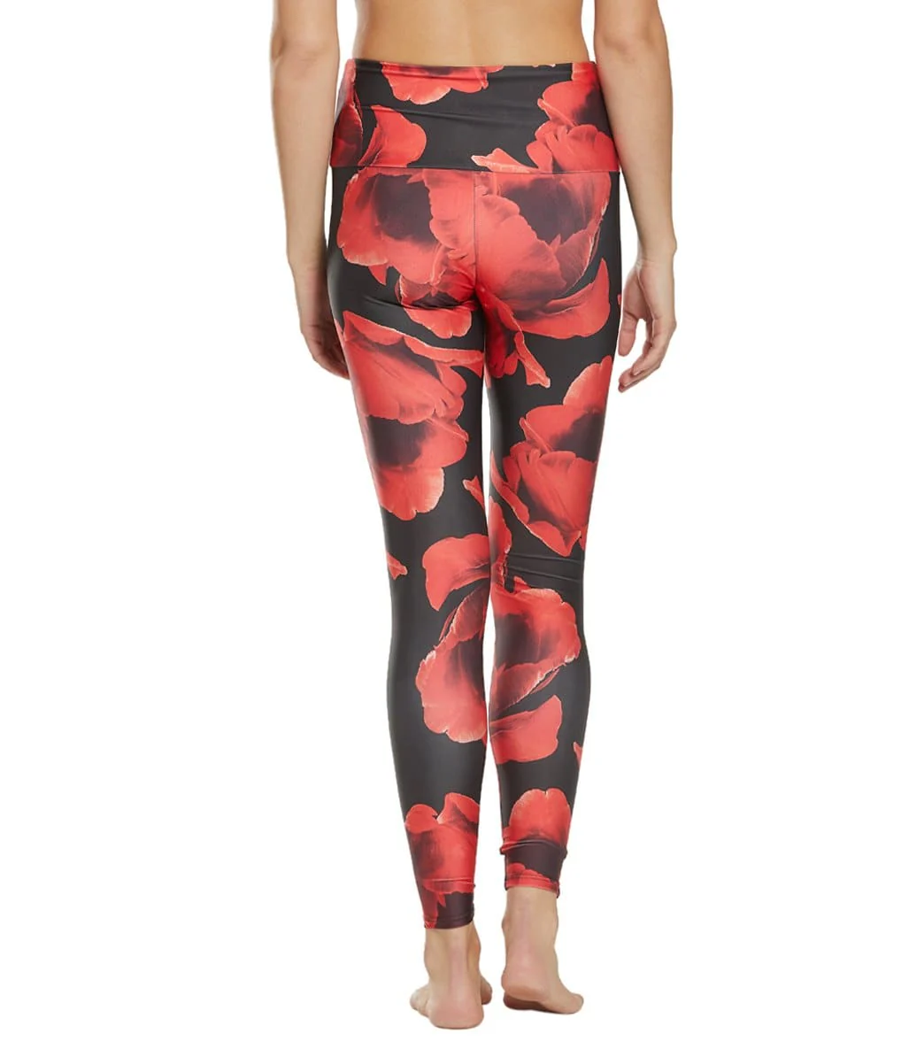 Onzie High Waisted Yoga Leggings Volcanic Flower