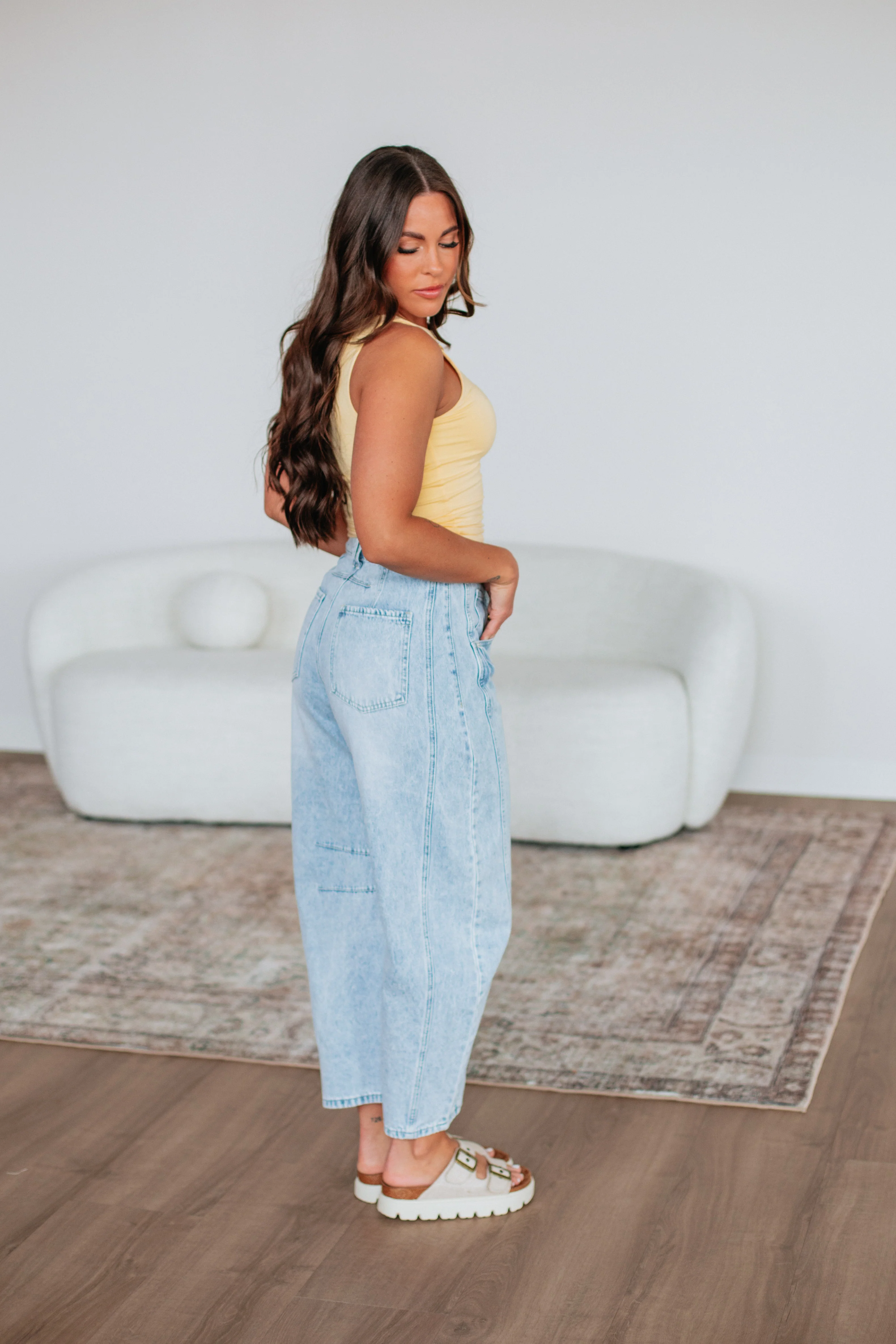Briony Denim Barrel Pants