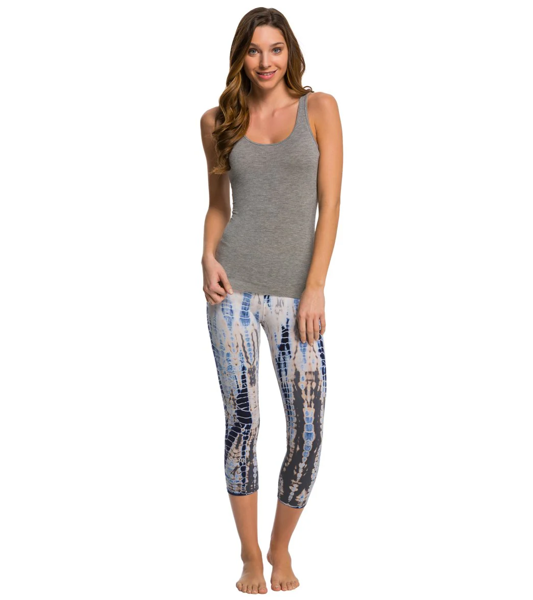 Hard Tail Flat Waisted Cotton Yoga Capris