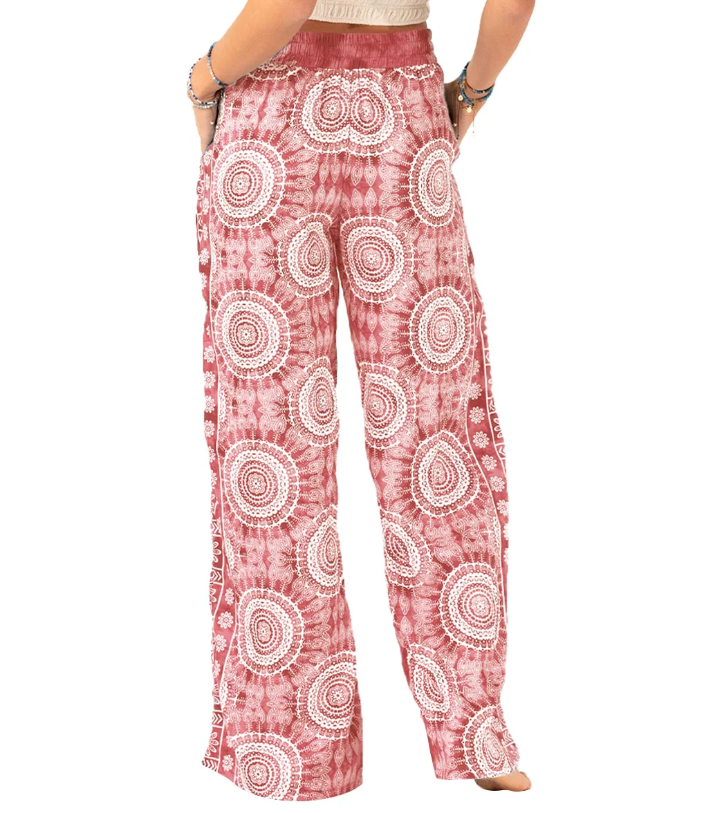 Lotus and Luna Baja Wide Leg Drawstring Pants