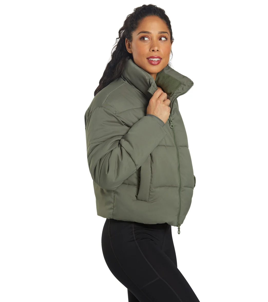 Girlfriend Collective Cropped Puffer Jacket