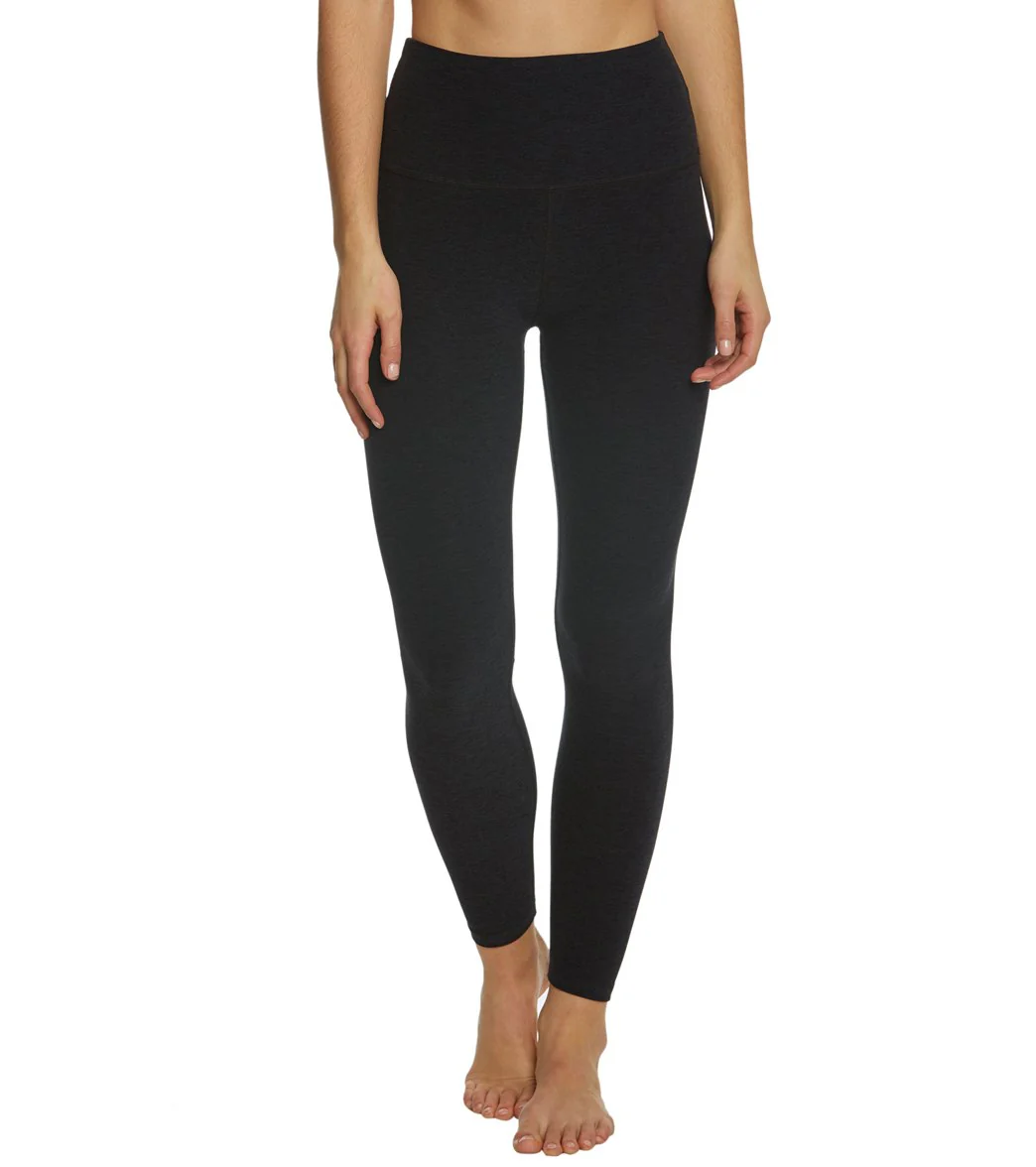 Beyond Yoga Spacedye High Waisted Caught In The Midi 7/8 Yoga Leggings Darkest Night