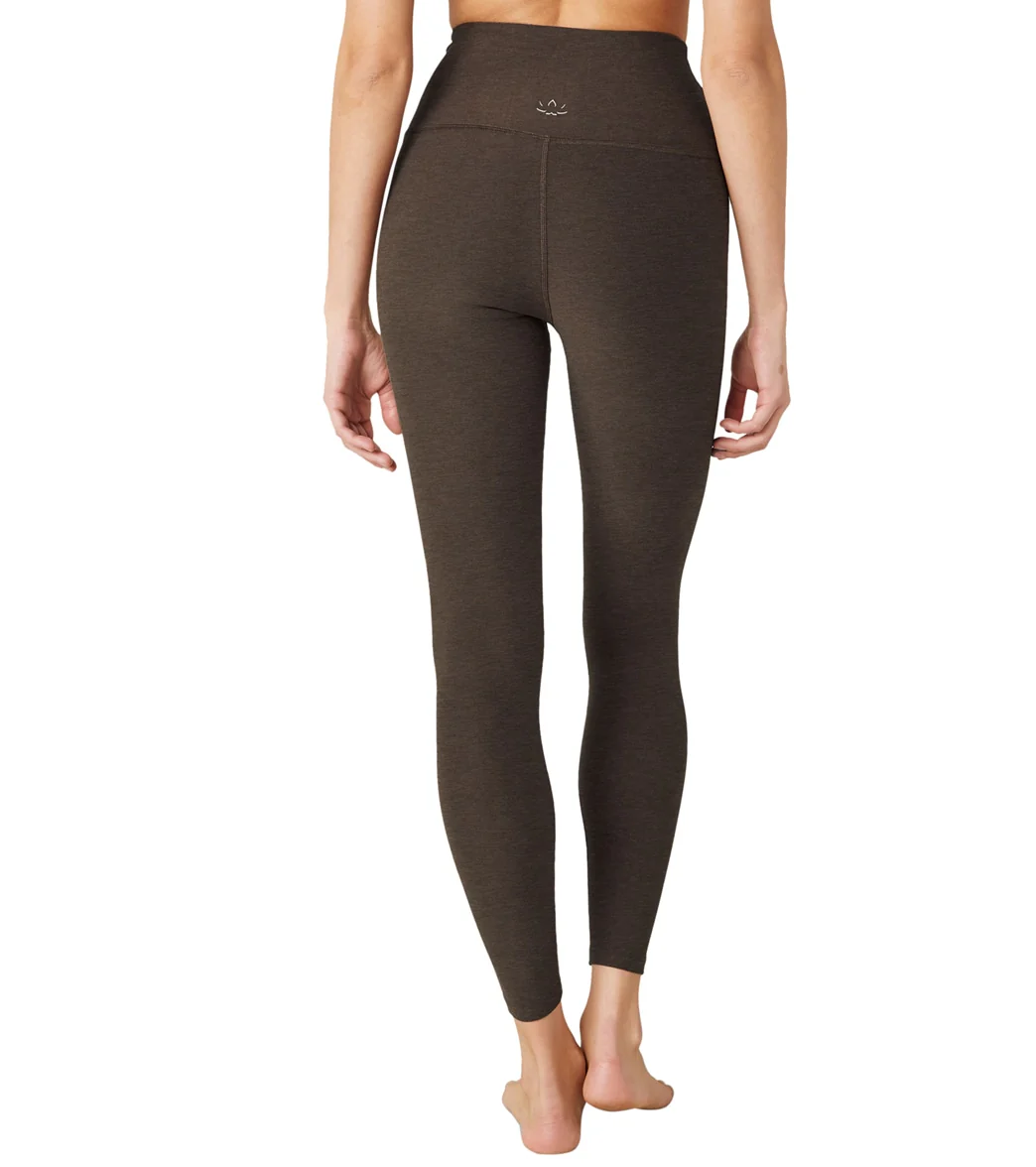 Beyond Yoga Spacedye High Waisted Caught In The Midi 7/8 Yoga Leggings Chocolate Chip Espresso