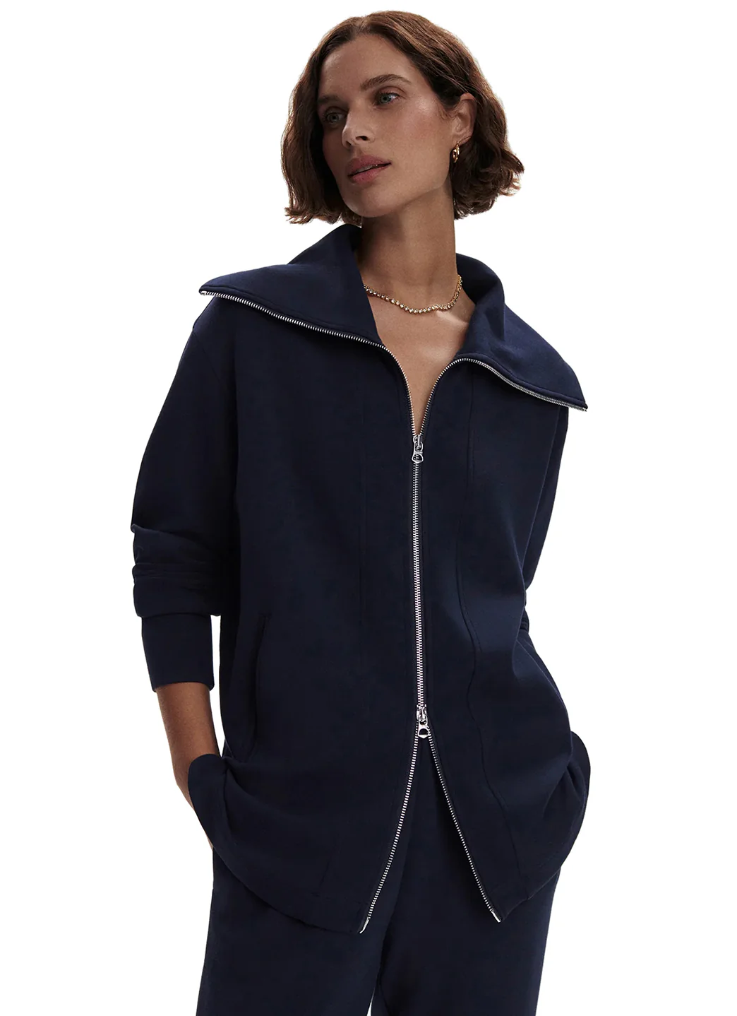 Varley Raleigh Zip Through Sweater