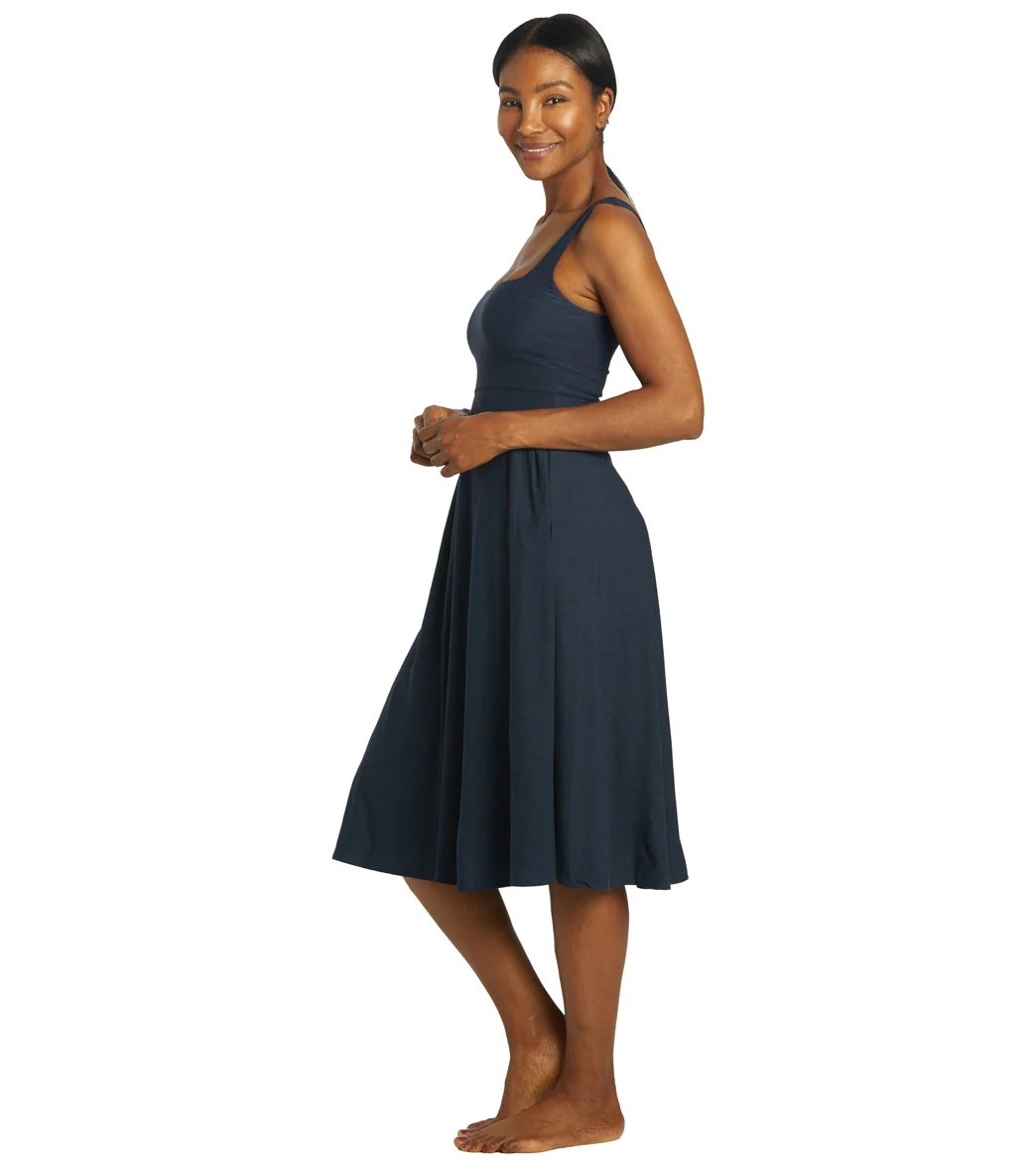 Beyond Yoga Featherweight At The Ready Square Neck Dress
