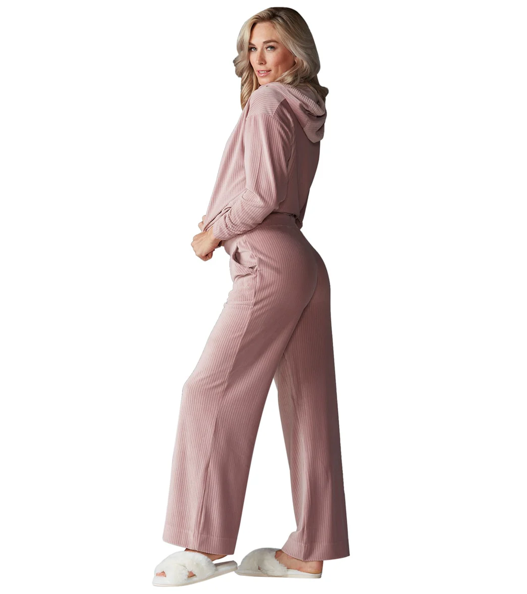 Tavi Wide Leg Brushed Rib Pant