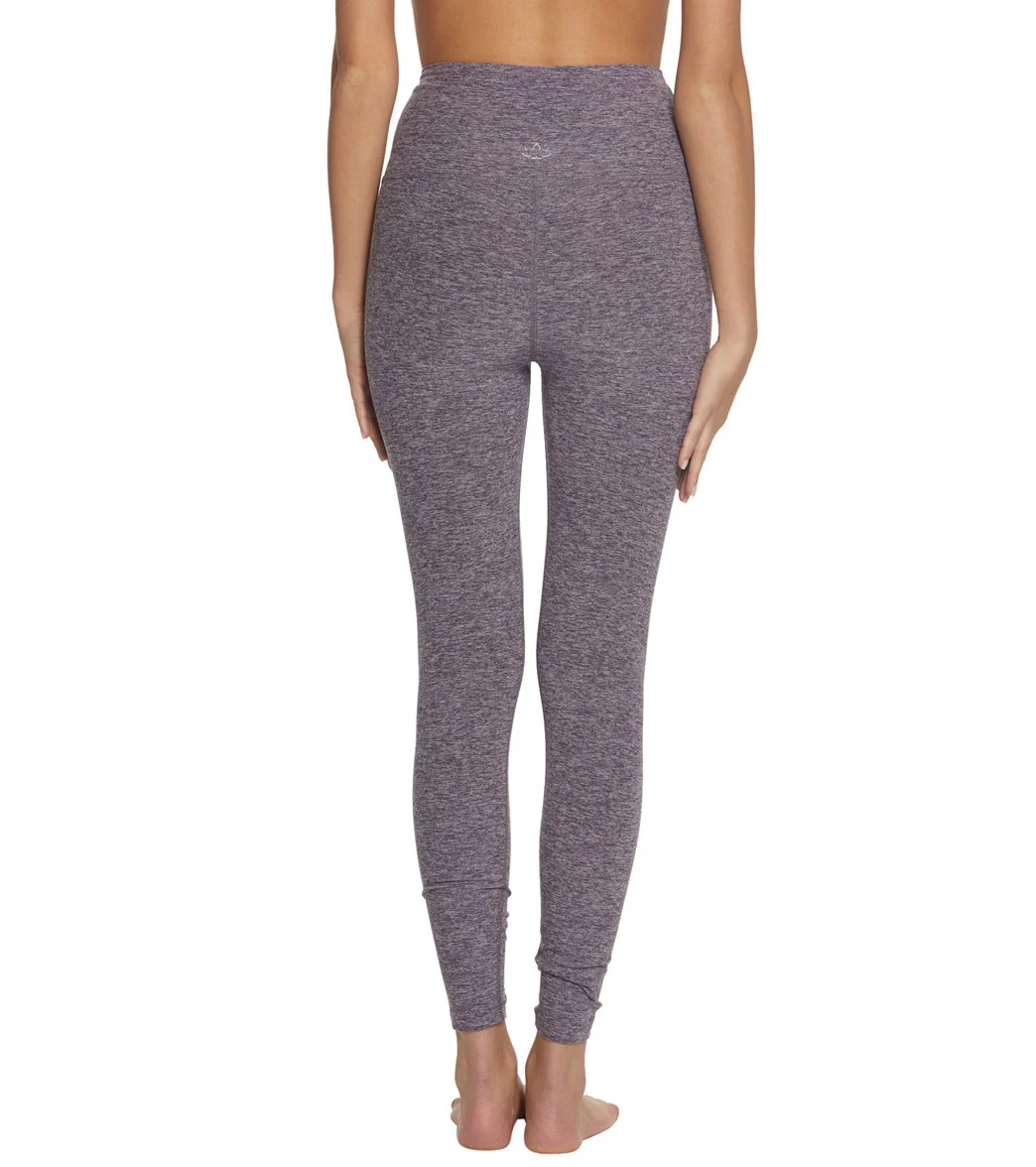 Beyond Yoga Spacedye High Waisted Caught In The Midi 7/8 Yoga Leggings Deep Amethyst/Wild Wisteria