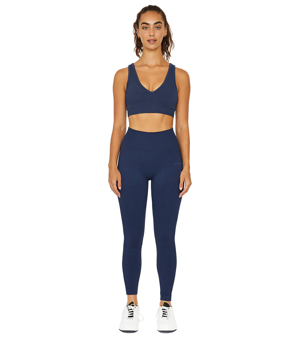 Cream Yoga Haylee Seamless Legging