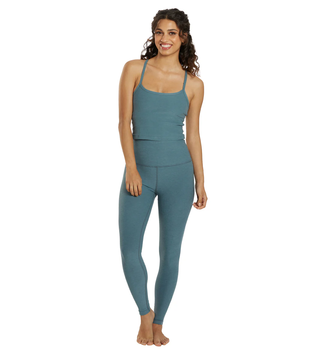 Beyond Yoga Spacedye High Waisted Caught In The Midi 7/8 Yoga Leggings Storm Heather