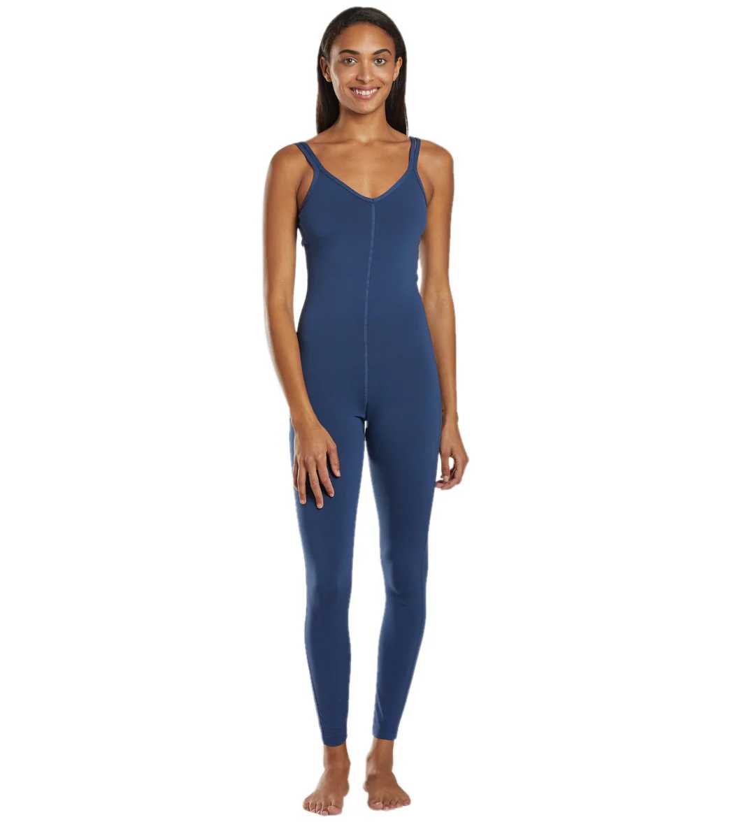 Everyday Yoga Radiant Solid Strappy Back Long Leotard 28