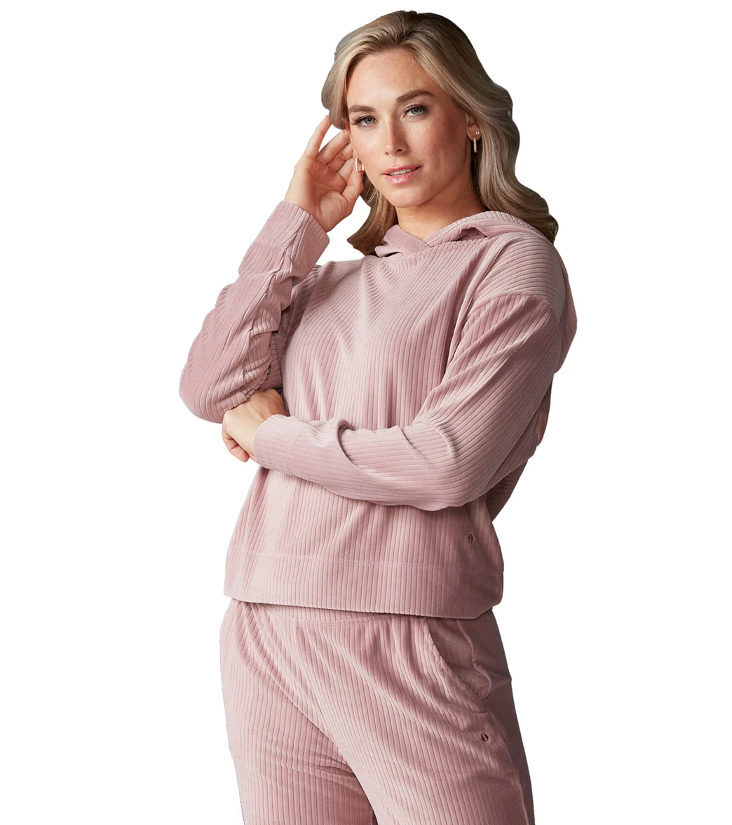 Tavi Brushed Rib Pullover Hoodie