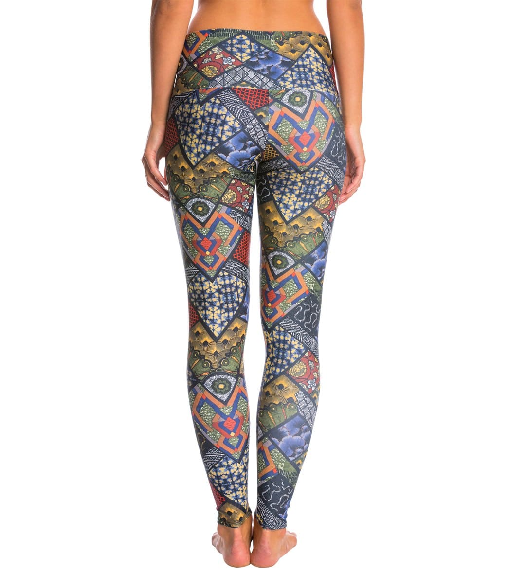 Onzie High Waisted Yoga Leggings Navy Queen