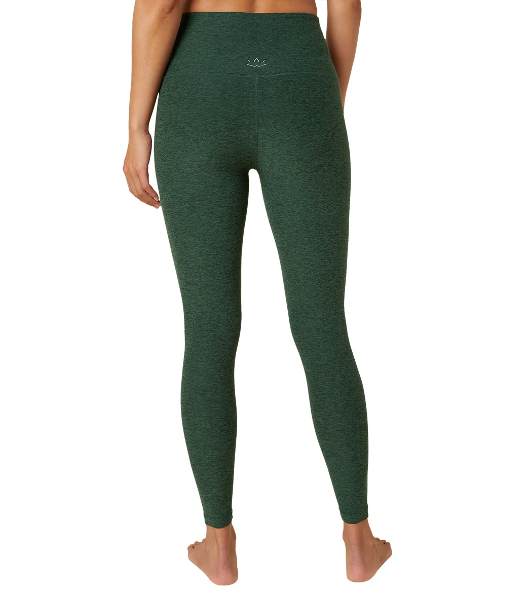 Beyond Yoga Spacedye High Waisted Caught In The Midi 7/8 Yoga Leggings Forest Green - Pine