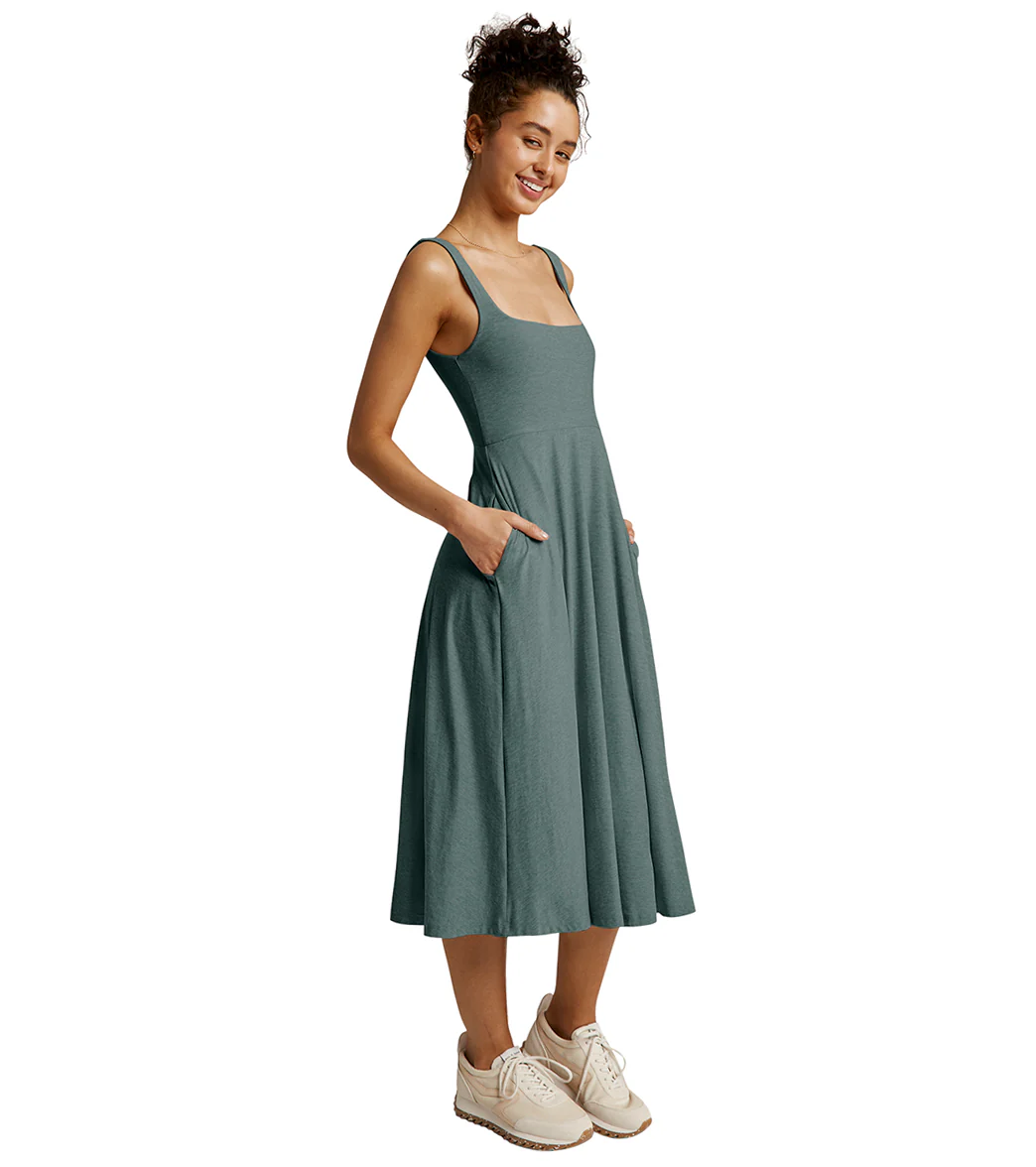 Beyond Yoga Featherweight At The Ready Square Neck Dress