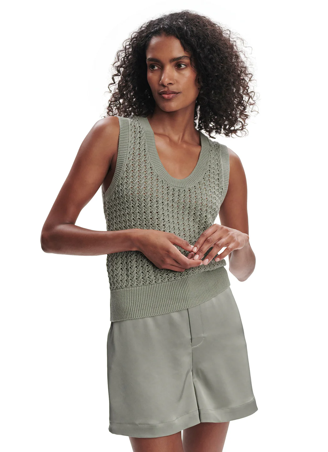 Varley Ferns Open Knit Tank