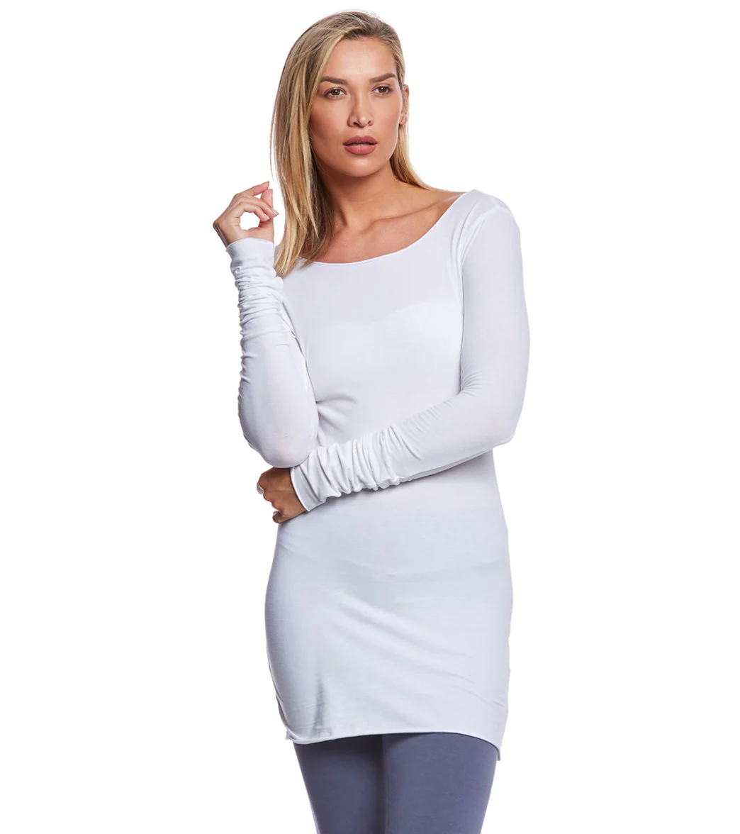 Hard Tail Long Sleeve Skinny Yoga Tee