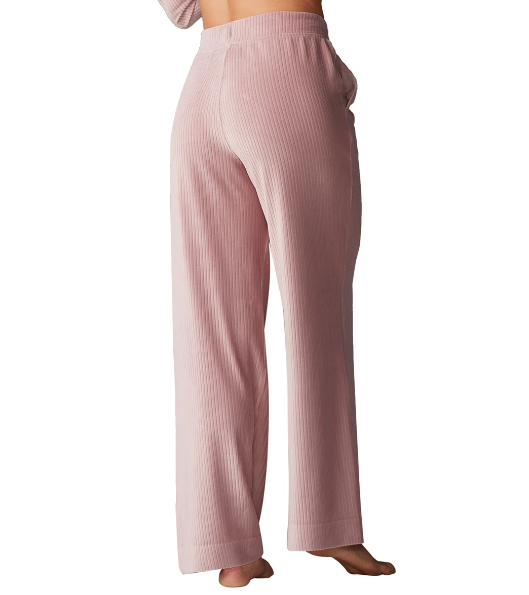Tavi Wide Leg Brushed Rib Pant