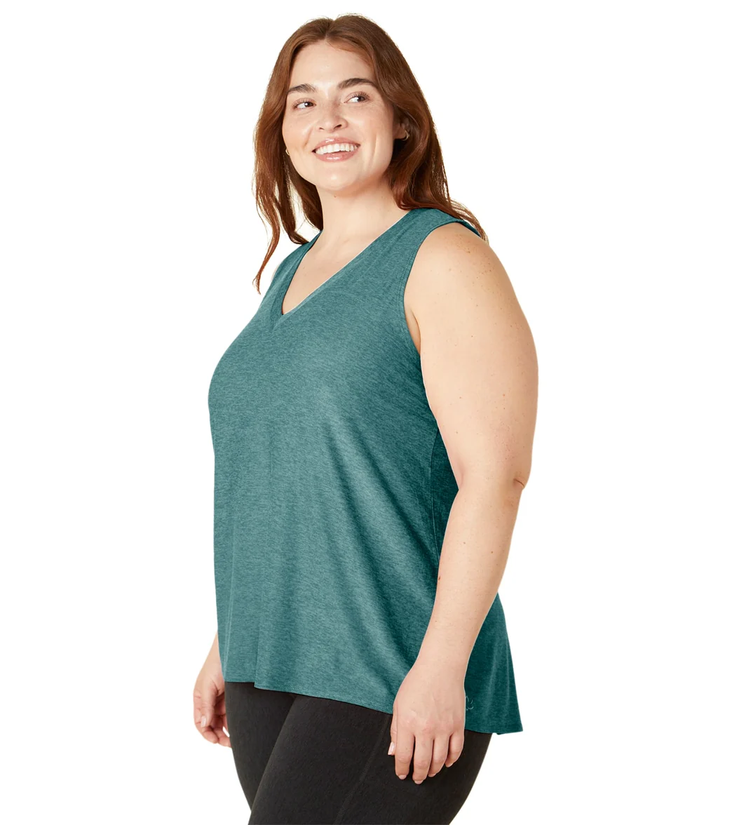 Beyond Yoga Plus Featherweight All About It Split Back Tank