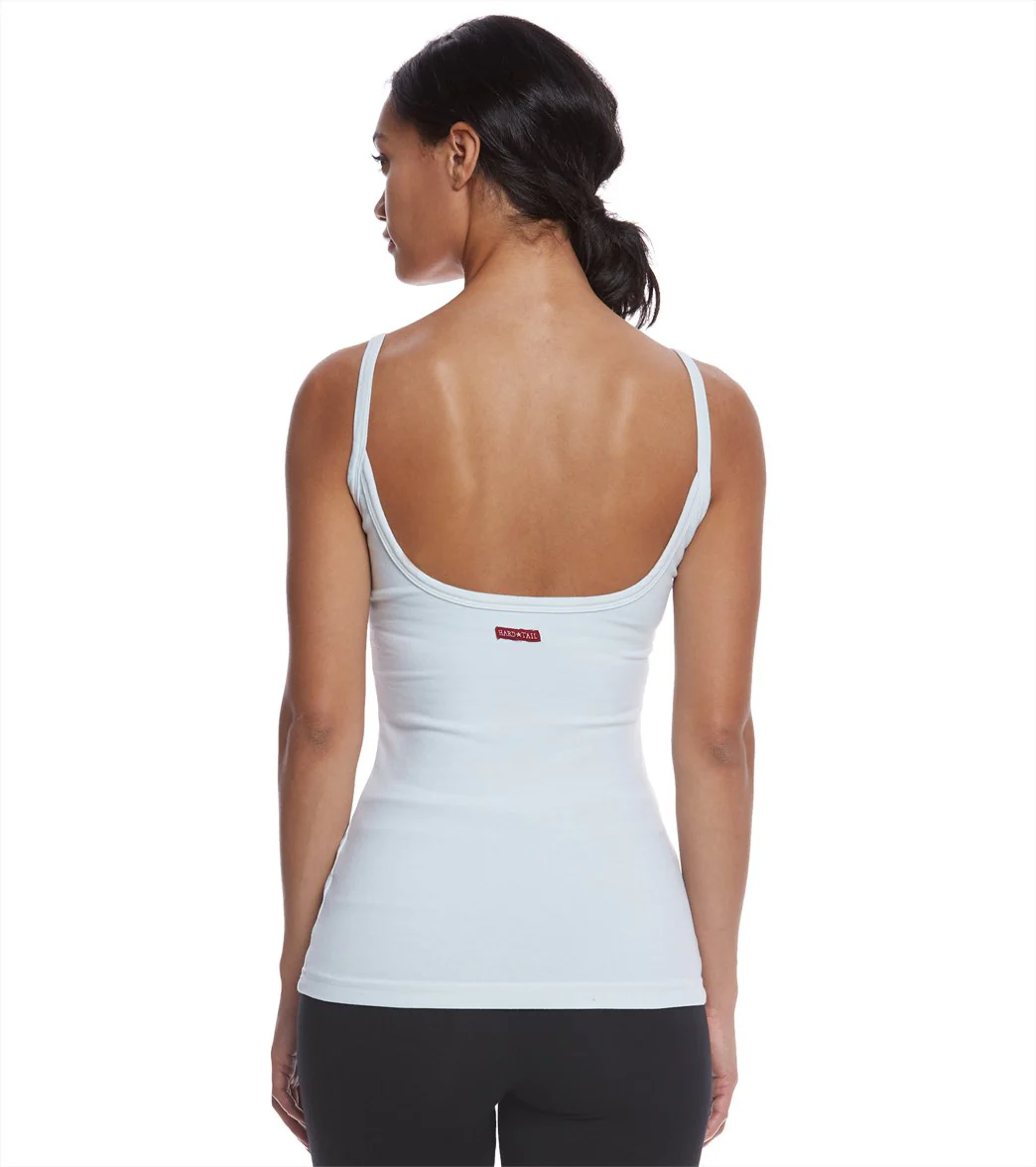 Hard Tail Scoop Back Yoga Tank Top with Bra