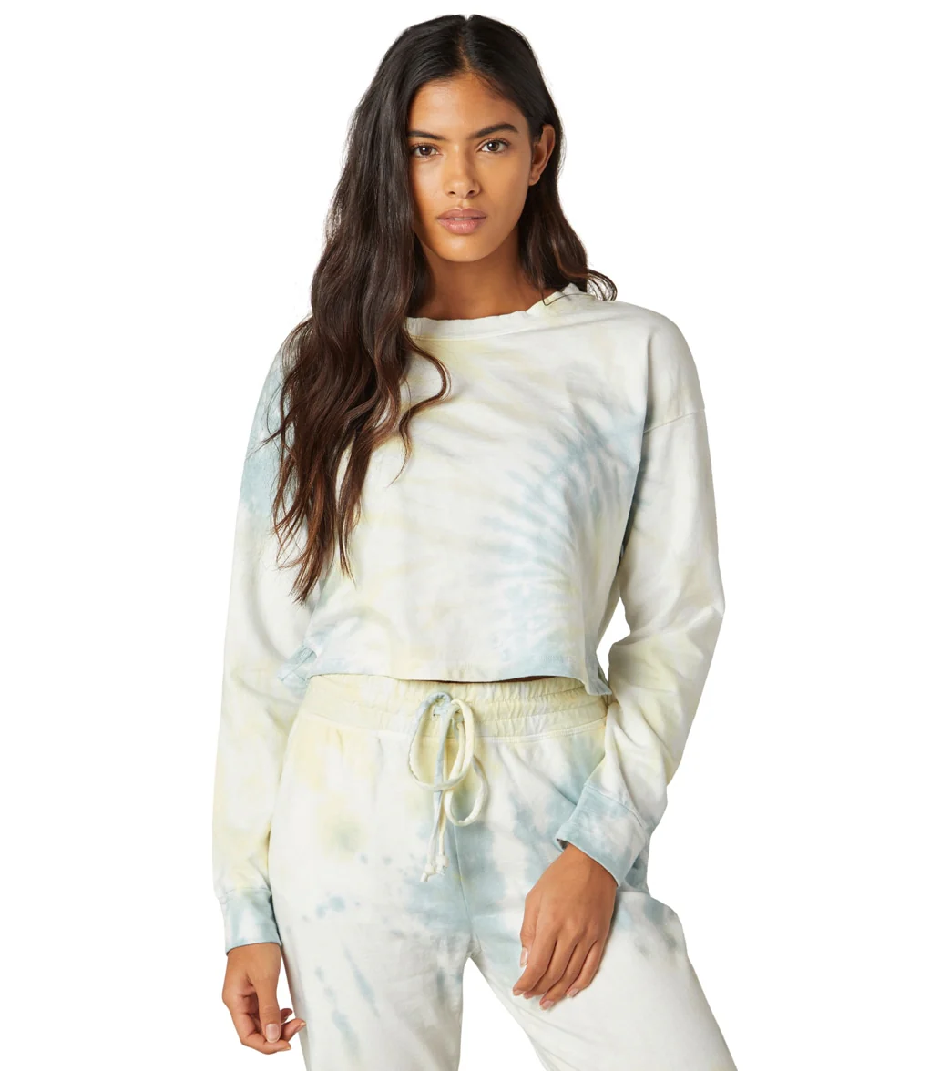 Beyond Yoga Weekend Boxy Cropped Pullover