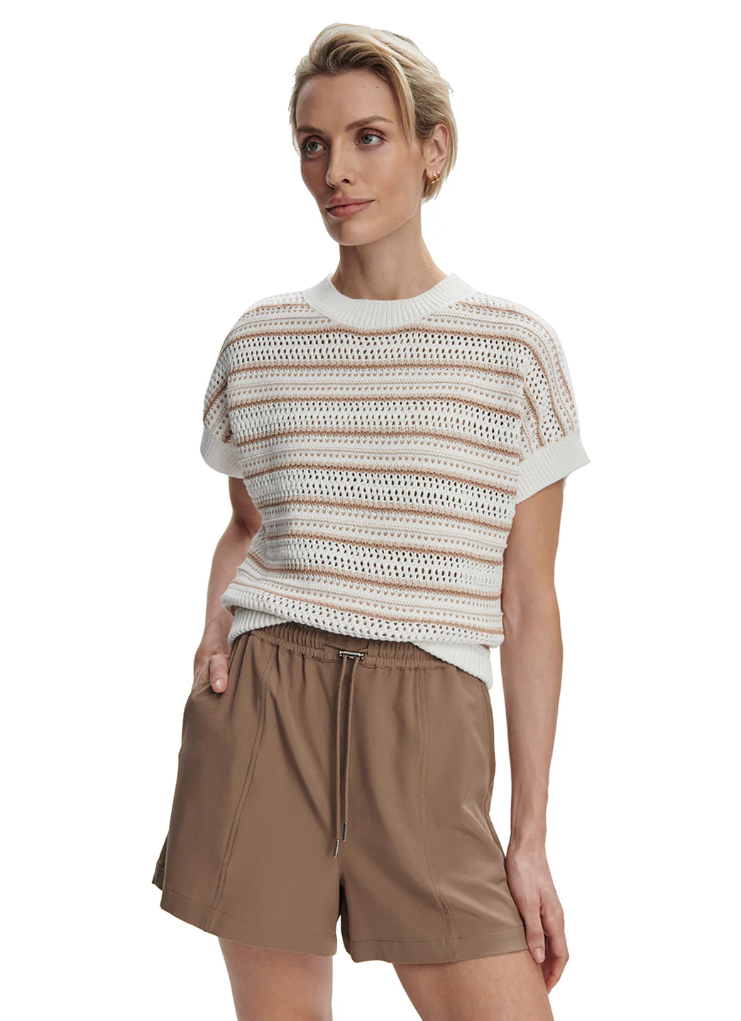 Varley Ciara Stripe Knit Top