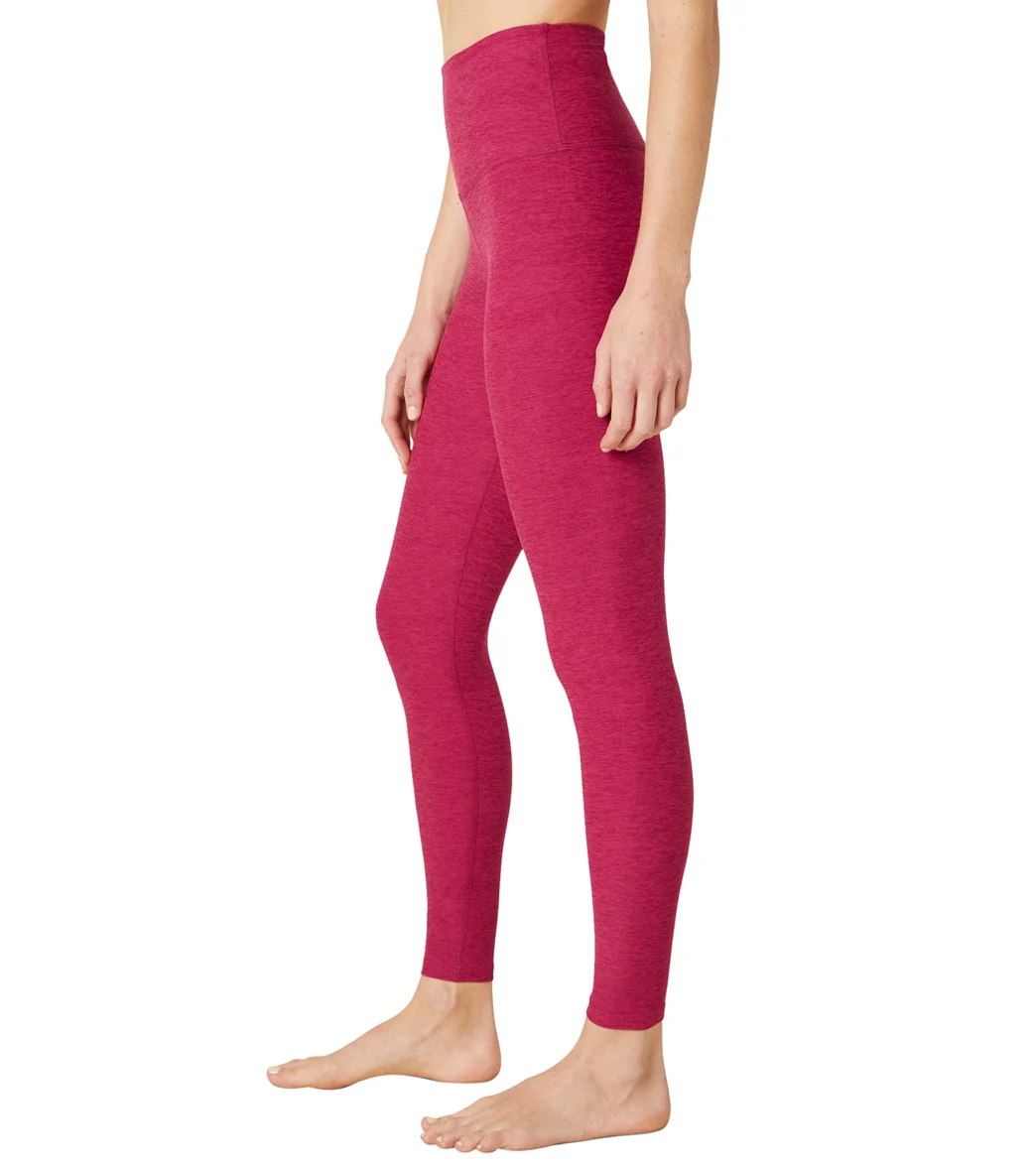 Beyond Yoga Spacedye High Waisted Caught In The Midi 7/8 Yoga Leggings Dragonfruit-Sangria