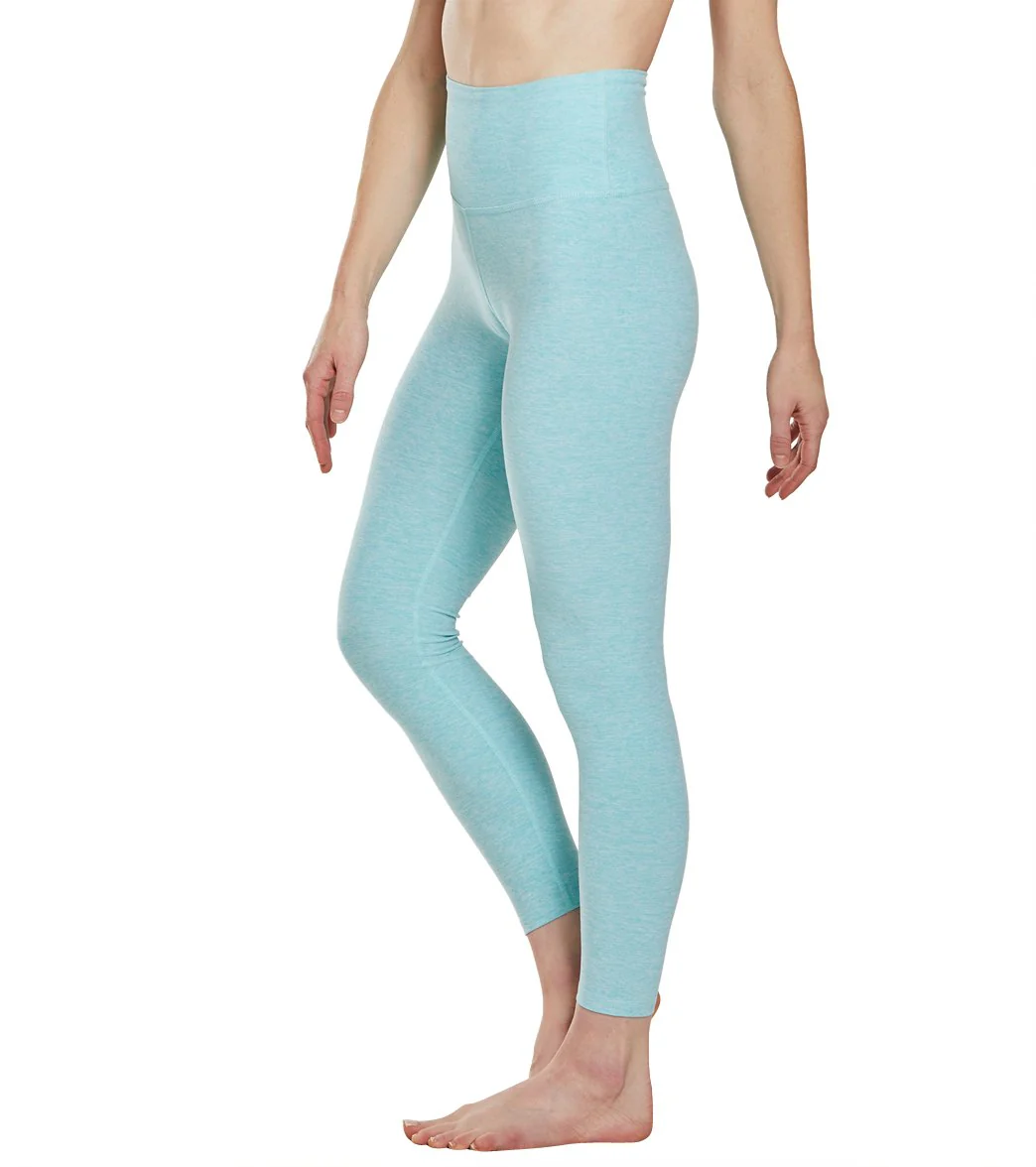 Beyond Yoga Spacedye High Waisted Caught In The Midi 7/8 Yoga Leggings Island Topaz White
