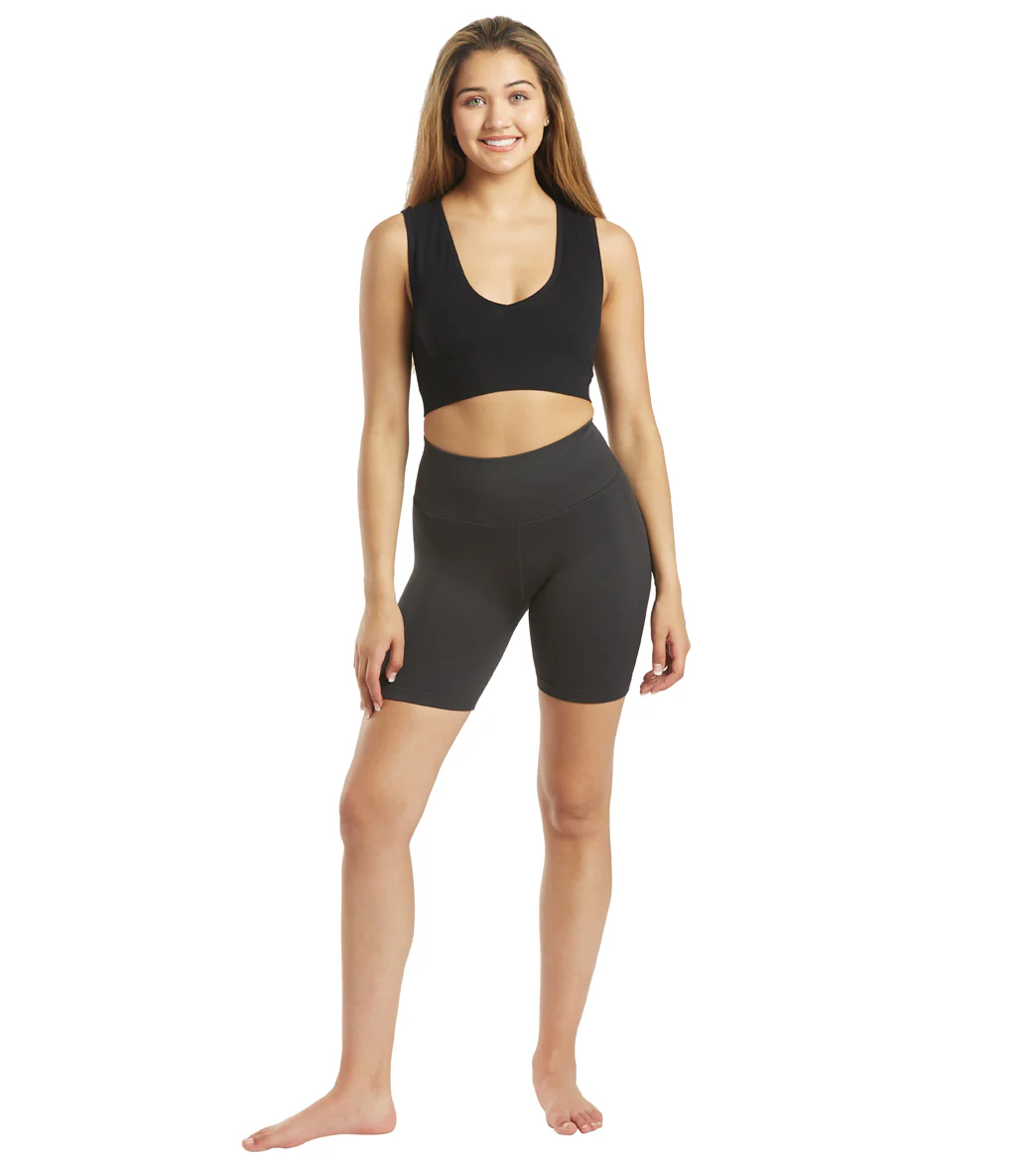 Spiritual Gangster Ribbed Metta Plunge Yoga Brami