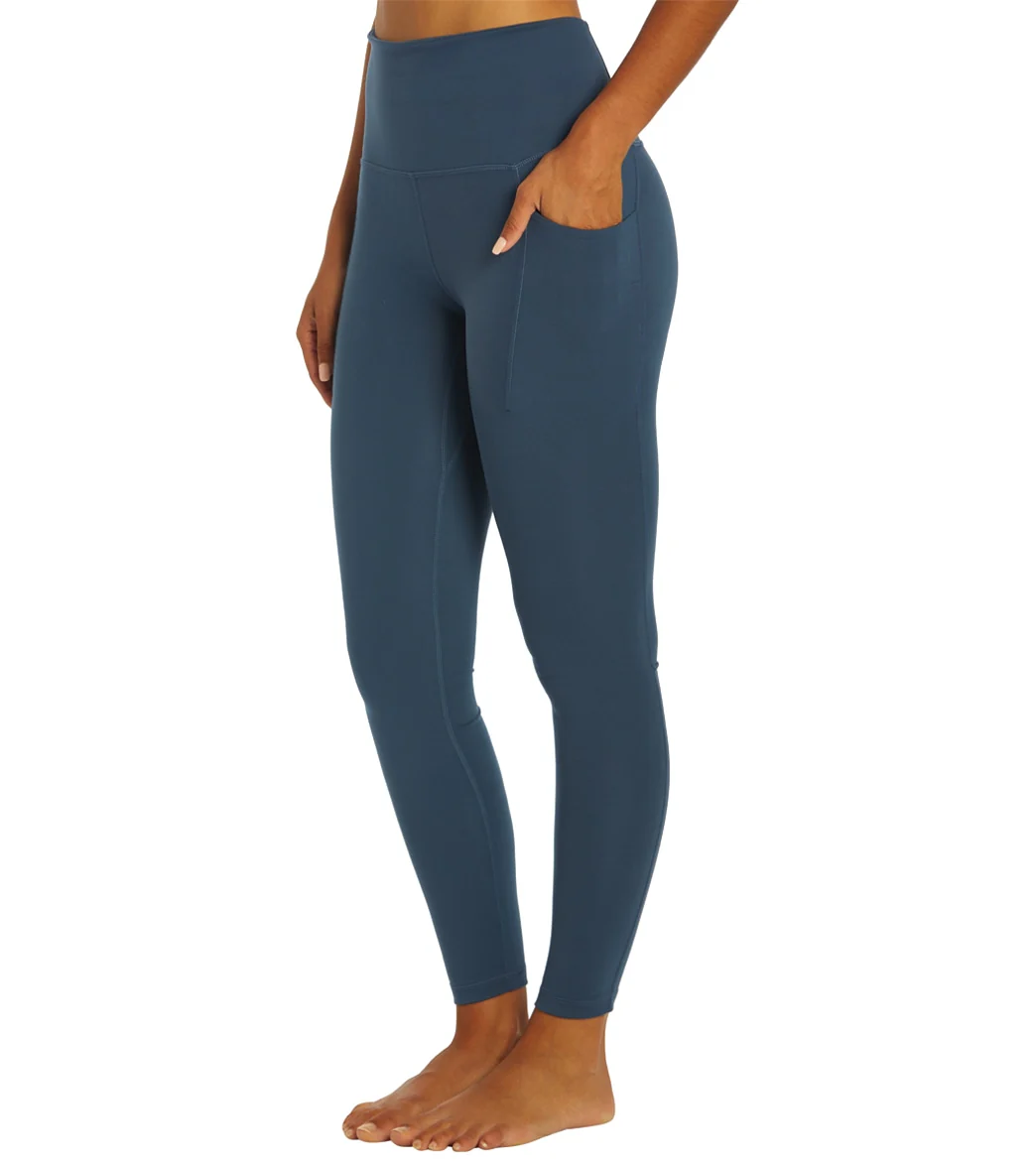 Everyday Yoga Uphold Solid High Waisted 7/8 Leggings With Pockets 25