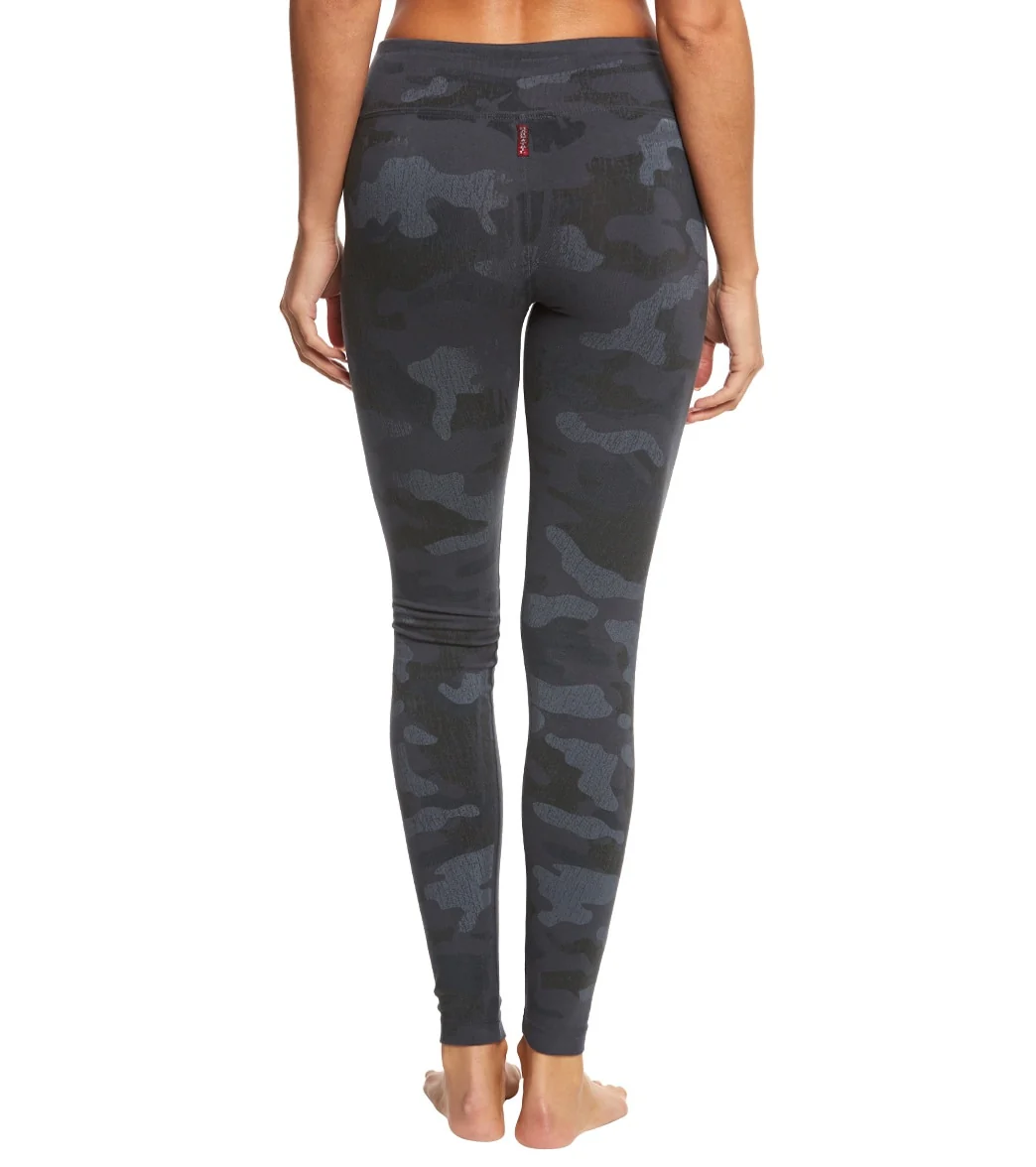 Hard Tail Flat Waist Cotton Ankle Yoga Leggings