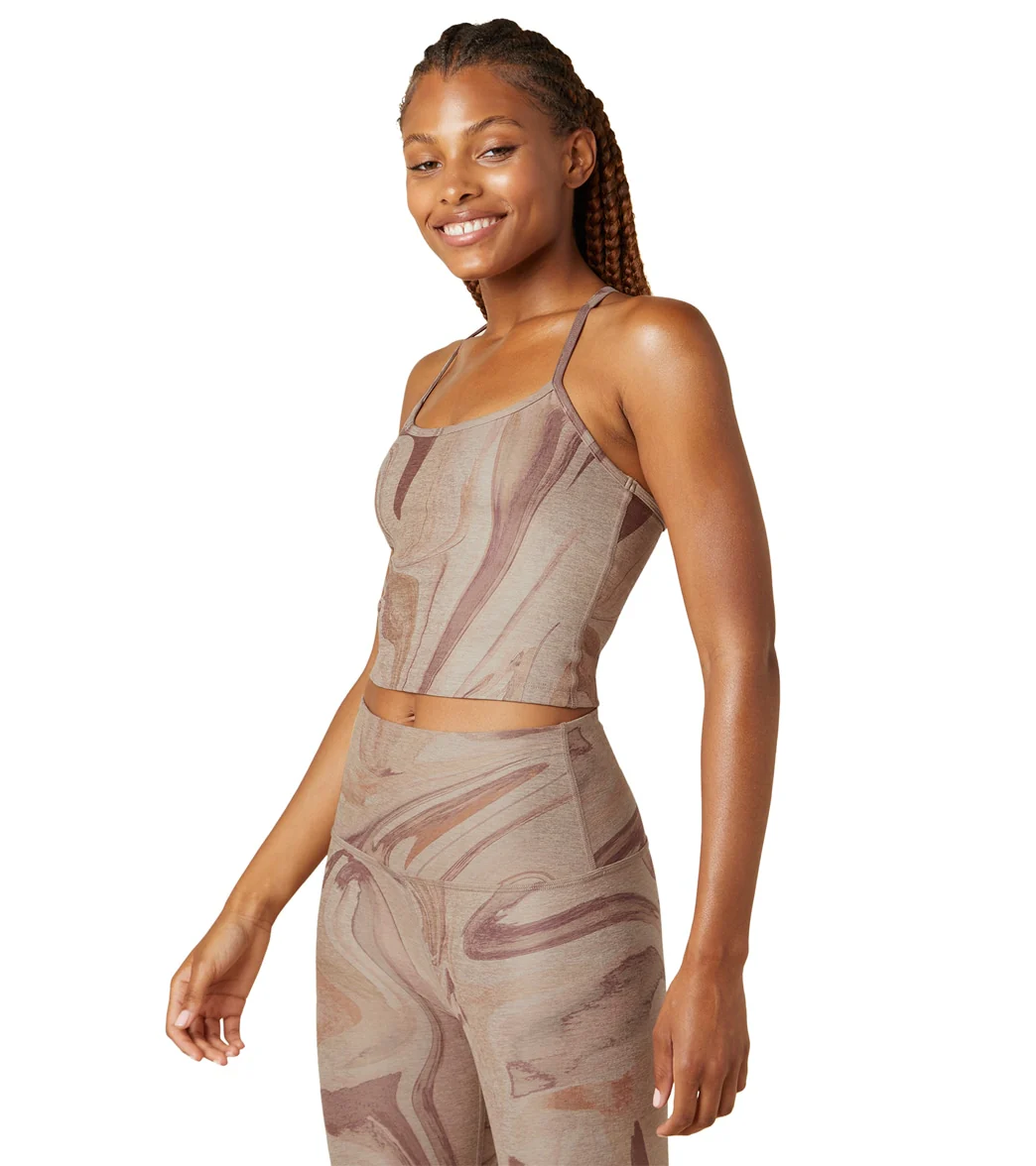 Beyond Yoga Spacedye Printed Slim Racerback Cropped Tank