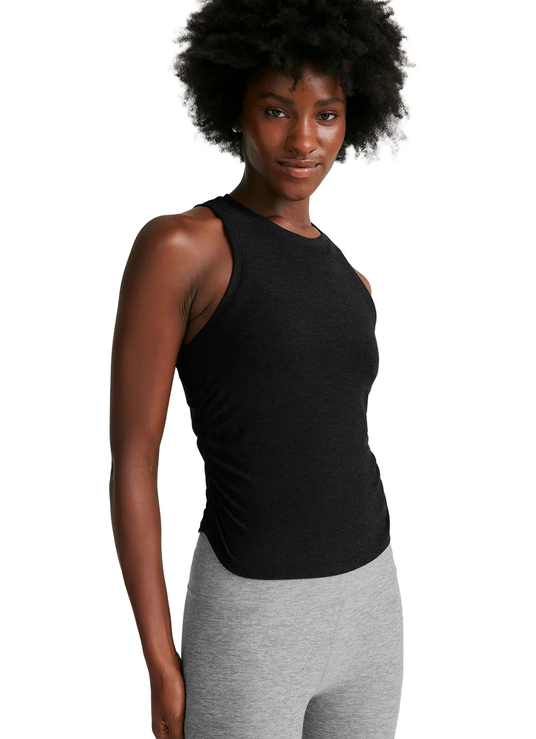 Beyond Yoga Featherweight Your Fit Shirred Tank