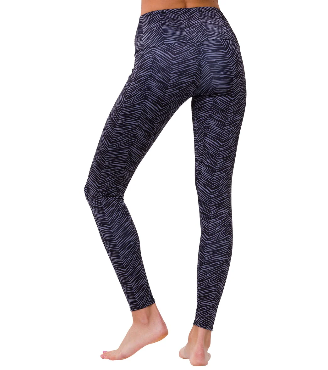 Onzie High Waisted Yoga Leggings Ripple