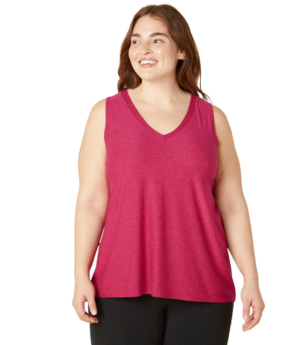 Beyond Yoga Plus Featherweight All About It Split Back Tank