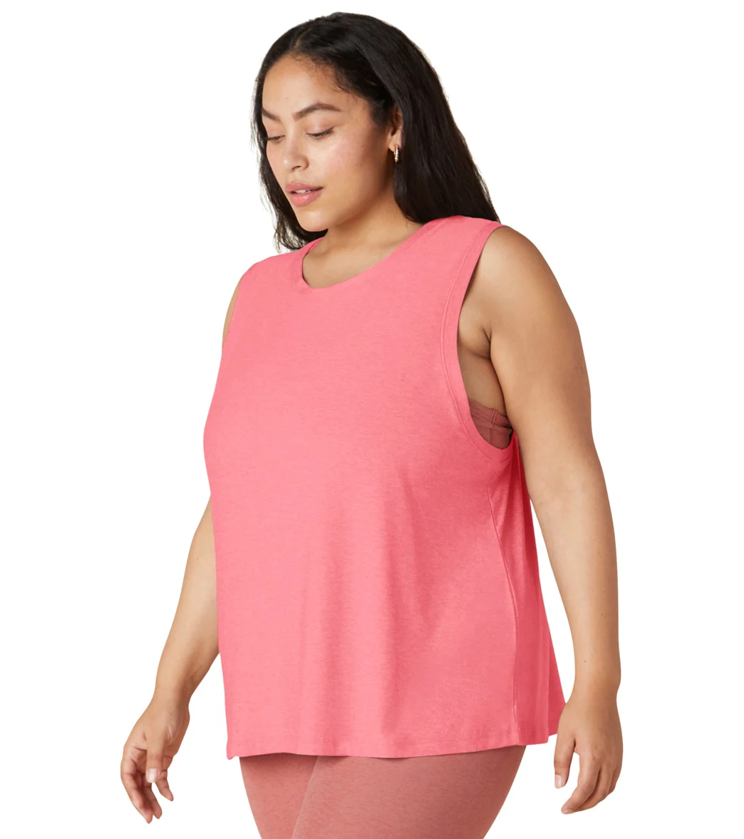 Beyond Yoga Plus Featherweight Spacedye Balanced Muscle Yoga Tank