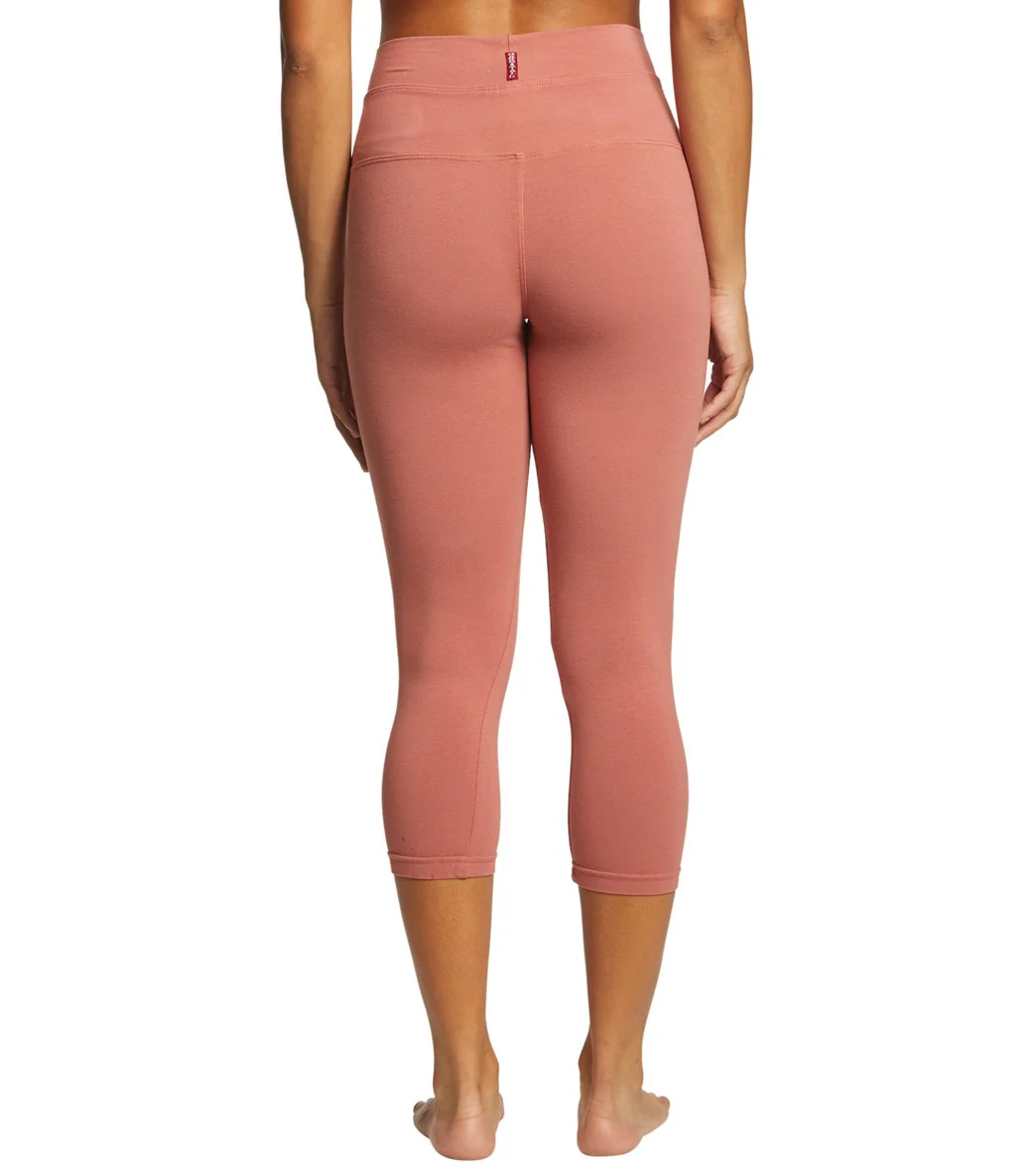 Hard Tail High Rise Cotton Yoga Capris