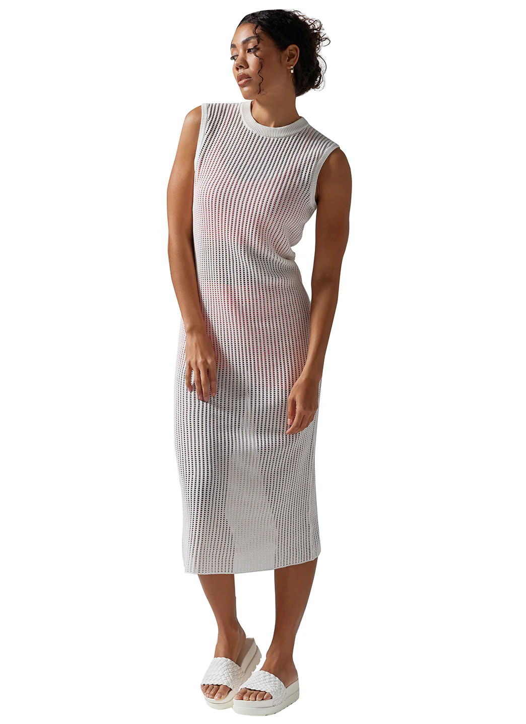 Tavi Retreat Sleeveless Open Knit Dress