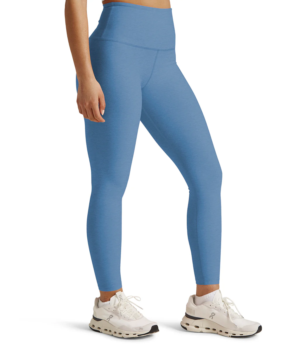 Beyond Yoga Spacedye High Waisted Caught In The Midi 7/8 Yoga Leggings Sky Blue Heather